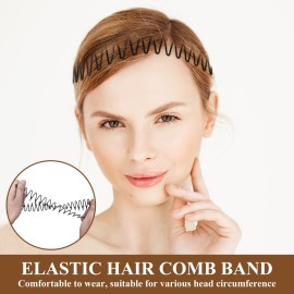 Soft \'N Style Flexible Headbands Stretch Headband Headbands Women (3pc-Black) Soft \'N Style Flexible Headbands Stretch Headband Headbands Women (3pc-Black)