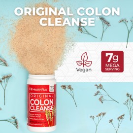 Health Plus Colon Cleanse - Natural Daily Fiber Powder- Gluten Free, Detox, Heart Healthy (12 Ounces, 48 Servings) Health Plus Colon Cleanse - Natural Daily Fiber Powder- Gluten Free, Detox, Heart Healthy (12 Ounces, 48 Servings)