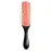 Diane Pro Nylon Pin 9 Row Styling Brush for Detangling, Separating, Shaping, and Defining Wet or Curly Hair, Heat-Resistant, Anti-Static, Black/Red