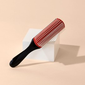 Diane Pro Nylon Pin 9 Row Styling Brush for Detangling, Separating, Shaping, and Defining Wet or Curly Hair, Heat-Resistant, Anti-Static, Black/Red Diane Pro Nylon Pin 9 Row Styling Brush for Detangling, Separating, Shaping, and Defining Wet or Curly Hair, Heat-Resistant, Anti-Static, Black/Red