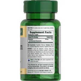 Nature\'s Bounty Potassium, Supports Fluid Balance, Dietary Supplement, 99 mg, 100 Caplets Nature\'s Bounty Potassium, Supports Fluid Balance, Dietary Supplement, 99 mg, 100 Caplets