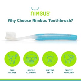 NIMBUS NIMBY Kid\'s Extra Soft Toothbrushes for Sensitive Teeth and Receding Gums, Periodontist Design Plaque Remover Travel Toothbrush, Individually Wrapped (4 Pack, Colors May Vary) NIMBUS NIMBY Kid\'s Extra Soft Toothbrushes for Sensitive Teeth and Receding Gums, Periodontist Design Plaque Remover Travel Toothbrush, Individually Wrapped (4 Pack, Colors May Vary)