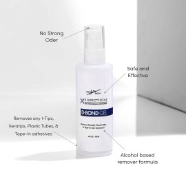 X10 Pro-Tools D Bond Gel Remover by The Hair Shop, Keratin Glue Fusion Pre Bonded U Tip, K Tip Adhesive Remover For Super Or Regular Keratip, For Keratin Glue, Tape-Ins and Shrinkies (4 oz Bottle) X10 Pro-Tools D Bond Gel Remover by The Hair Shop, Keratin Glue Fusion Pre Bonded U Tip, K Tip Adhesive Remover For Super Or Regular Keratip, For Keratin Glue, Tape-Ins and Shrinkies (4 oz Bottle)