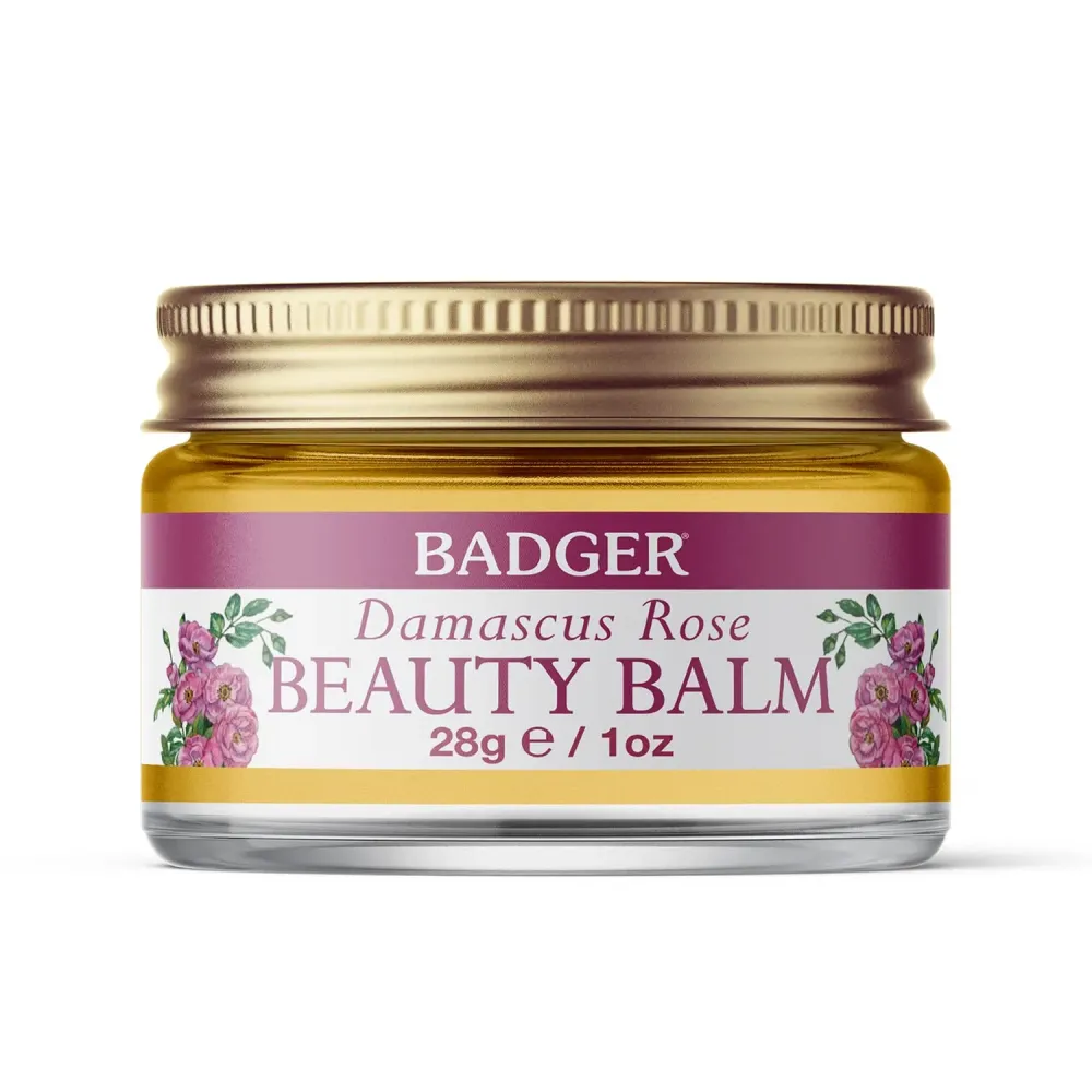 Badger Rose Beauty Balm, Intensive Moisturizer, 28 g/1oz Badger Rose Beauty Balm, Intensive Moisturizer, 28 g/1oz