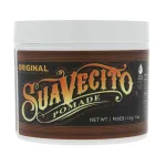 Suavecito Pomade Original For Men 4 oz, 1 Pack - Medium Shine Water Based Wax Like Flake Free Hair Gel - Easy To Wash Out - All Day Hold For All Hairstyles