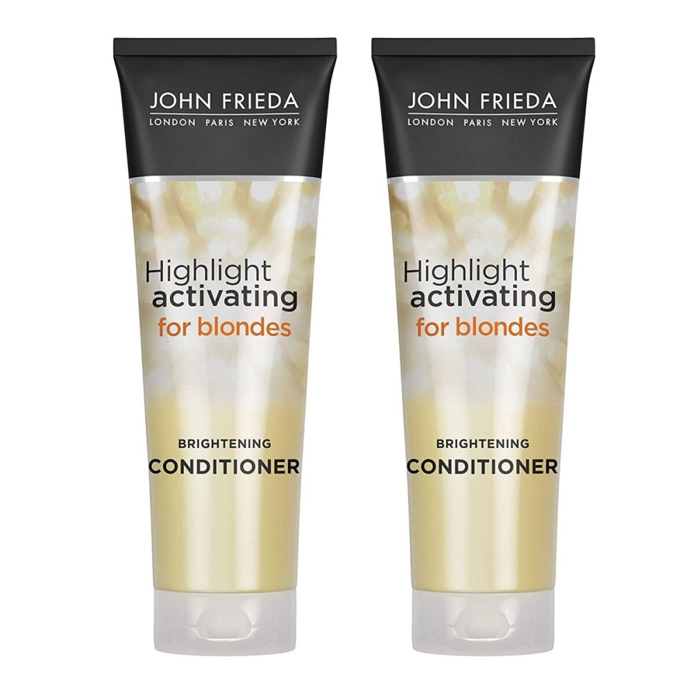John Frieda Sheer Blonde Highlight Activating Conditioner, Brightening Conditioner for Blonde Hair, Maintains Moisture and Enhances Color with Avocado Oil, 8.45 Oz, Pack of 2 John Frieda Sheer Blonde Highlight Activating Conditioner, Brightening Conditioner for Blonde Hair, Maintains Moisture and Enhances Color with Avocado Oil, 8.45 Oz, Pack of 2