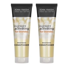 John Frieda Sheer Blonde Highlight Activating Conditioner, Brightening Conditioner for Blonde Hair, Maintains Moisture and Enhances Color with Avocado Oil, 8.45 Oz, Pack of 2 John Frieda Sheer Blonde Highlight Activating Conditioner, Brightening Conditioner for Blonde Hair, Maintains Moisture and Enhances Color with Avocado Oil, 8.45 Oz, Pack of 2