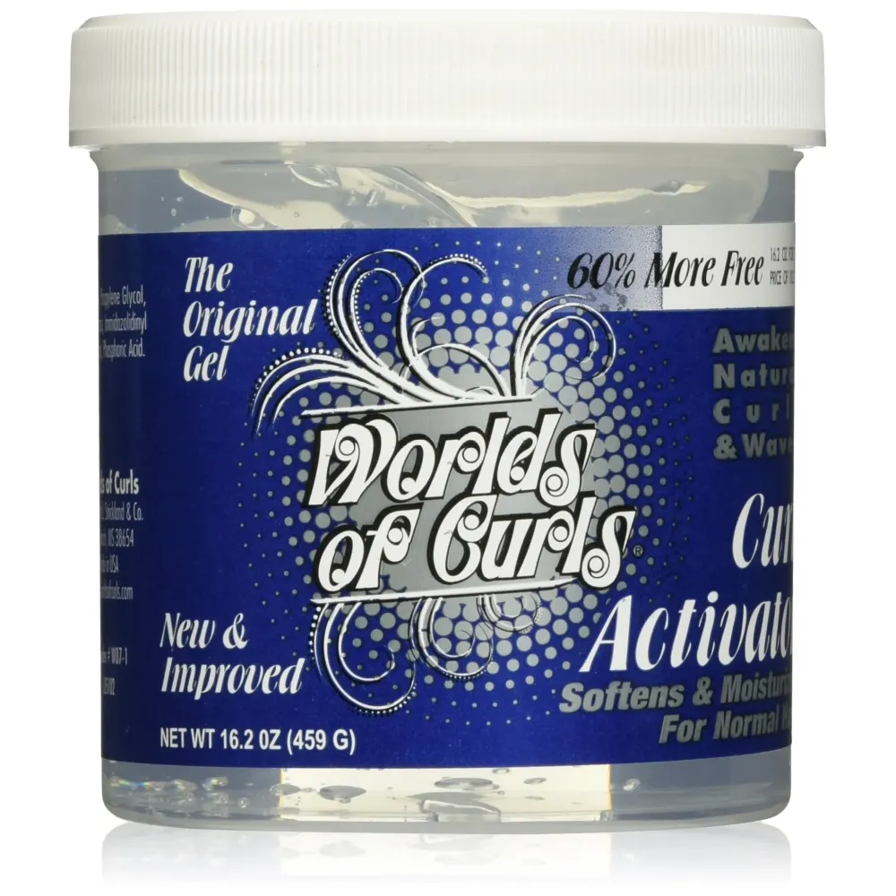Worlds Of Curls, Curl Activator Regular Gel, 16.2 Ounce