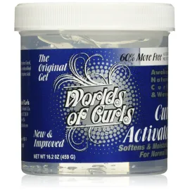Worlds Of Curls, Curl Activator Regular Gel, 16.2 Ounce