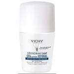Vichy 24-Hour Dry-Touch Roll-On Deodorant, Aluminum-Free with Invisible Residue-Free Clear Finish Cream Deodorant, Antiperspirant for Sensitive Skin, 24 Hour Protection