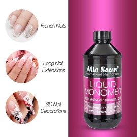 Mia Secret 8 oz / 240ml LIQUID MONOMER PROFESSIONAL ACRYLIC NAIL SYSTEM Mia Secret 8 oz / 240ml LIQUID MONOMER PROFESSIONAL ACRYLIC NAIL SYSTEM