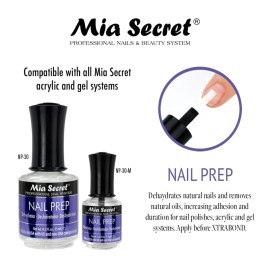 Mia Secret Professional Acid Free Natural Nail Prep Dehydrator, 15ml - Enhanced Bonding Dehydrator for Acrylic Powder and Gel Nail Polish