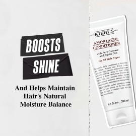 Kiehl\'s Amino Acid Conditioner, Strengthening and Moisturizing Hair Treatment, with Amino Acids, Jojoba and Coconut Oil to Improve Manageability and Added Shine - 6.8 fl oz