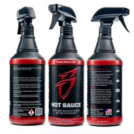 Boat Bling Hot Sauce Premium Hard Water Spot Remover w/High-Gloss Wax Sealants, 32 oz. Boat Bling Hot Sauce Premium Hard Water Spot Remover w/High-Gloss Wax Sealants, 32 oz.