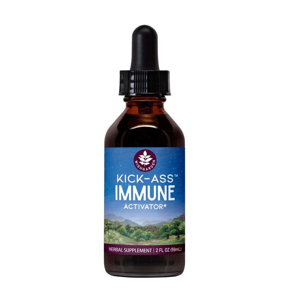 WishGarden Herbs Kick-Ass Immune Activator - Herbal Immunity Support Supplement for Adults, Plant-Based Immune Booster & Immune Defense w/Echinacea & Goldenseal, Rapid Immunity Boost Formula, 2oz WishGarden Herbs Kick-Ass Immune Activator - Herbal Immunity Support Supplement for Adults, Plant-Based Immune Booster & Immune Defense w/Echinacea & Goldenseal, Rapid Immunity Boost Formula, 2oz