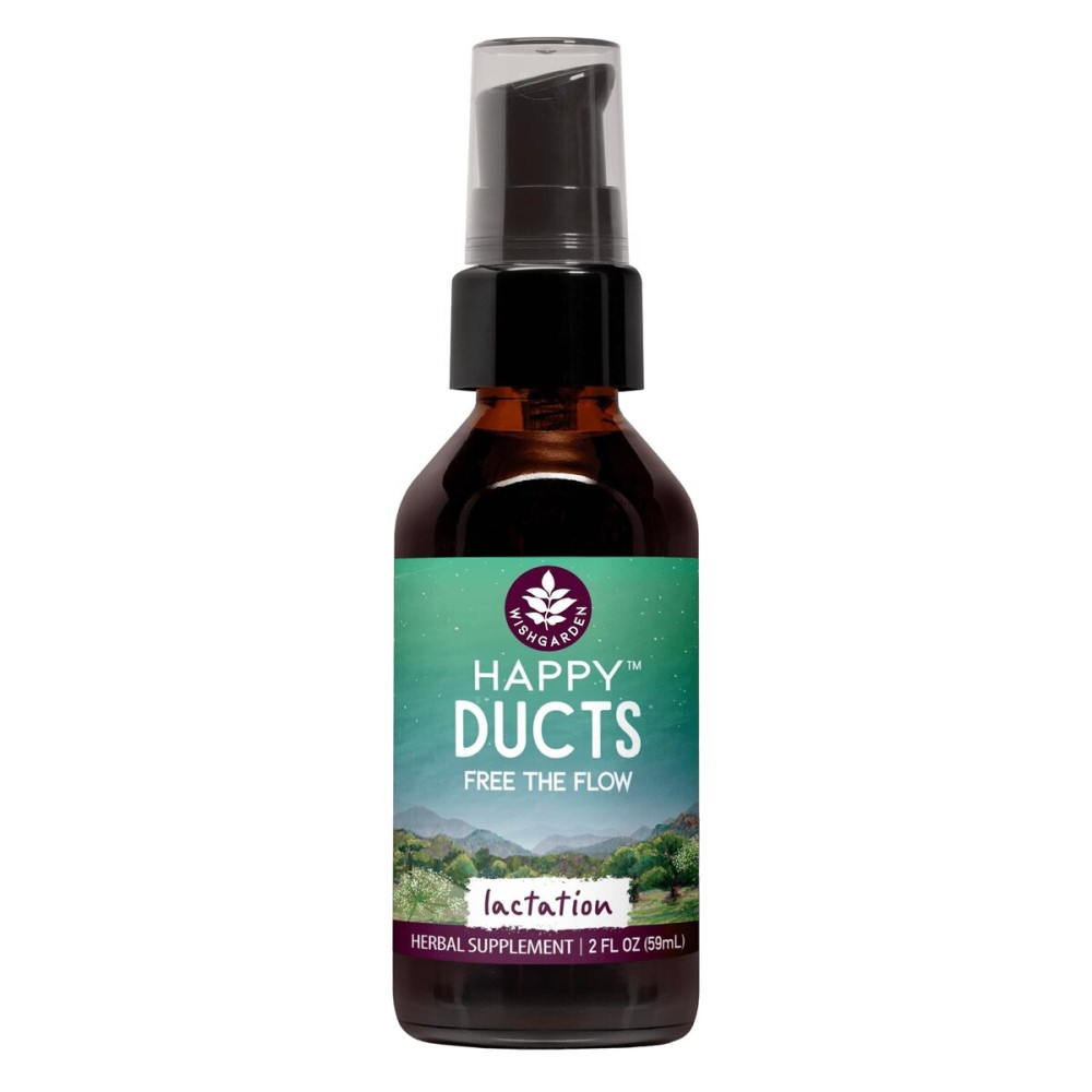 WishGarden Herbs Happy Ducts Lactation Support - Clogged Milk Duct Relief Supplement, Herbal Breastfeeding Support Supplement Tincture for Breast Engorgement Relief and Clogged Milk Ducts, 2oz WishGarden Herbs Happy Ducts Lactation Support - Clogged Milk Duct Relief Supplement, Herbal Breastfeeding Support Supplement Tincture for Breast Engorgement Relief and Clogged Milk Ducts, 2oz