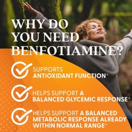 Doctor\'s Best Benfotiamine 300 with BenfoPure, Helps Maintain Healthy Glucose Metabolism, Non-GMO, Vegan, Gluten Free, Soy Free, 300 mg, 60 Veggie Caps Doctor\'s Best Benfotiamine 300 with BenfoPure, Helps Maintain Healthy Glucose Metabolism, Non-GMO, Vegan, Gluten Free, Soy Free, 300 mg, 60 Veggie Caps