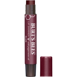 Burt\'s Bees 100% Natural Origin Moisturizing Lip Shimmer, Plum, 1 Tube (Package May Very)