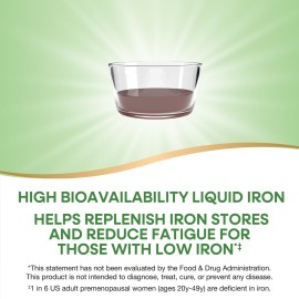 Nature\'s Way Liquid Iron, Provides 100% Daily Value, 18 mg Iron as Ferric Glycinate per Serving, No Sugar Added, Berry Flavored, 16 Fl. Oz. (Packaging May Vary) Nature\'s Way Liquid Iron, Provides 100% Daily Value, 18 mg Iron as Ferric Glycinate per Serving, No Sugar Added, Berry Flavored, 16 Fl. Oz. (Packaging May Vary)