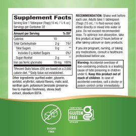 Nature\'s Way Liquid Iron, Provides 100% Daily Value, 18 mg Iron as Ferric Glycinate per Serving, No Sugar Added, Berry Flavored, 16 Fl. Oz. (Packaging May Vary) Nature\'s Way Liquid Iron, Provides 100% Daily Value, 18 mg Iron as Ferric Glycinate per Serving, No Sugar Added, Berry Flavored, 16 Fl. Oz. (Packaging May Vary)