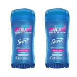 Secret Anti-Perspirant Clear Gel, Fights, 2.6 Ounce (Pack of 2)