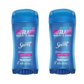 Secret Anti-Perspirant Clear Gel, Fights, 2.6 Ounce (Pack of 2)