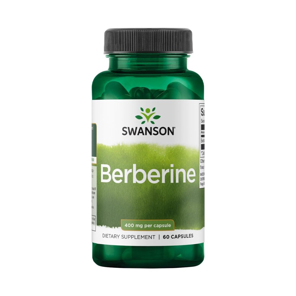Swanson Berberine - Standardized 97% Berberine HCl- 400mg Each - 60 Capsules Swanson Berberine - Standardized 97% Berberine HCl- 400mg Each - 60 Capsules