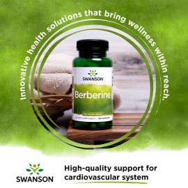 Swanson Berberine - Standardized 97% Berberine HCl- 400mg Each - 60 Capsules Swanson Berberine - Standardized 97% Berberine HCl- 400mg Each - 60 Capsules
