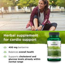 Swanson Berberine - Standardized 97% Berberine HCl- 400mg Each - 60 Capsules Swanson Berberine - Standardized 97% Berberine HCl- 400mg Each - 60 Capsules
