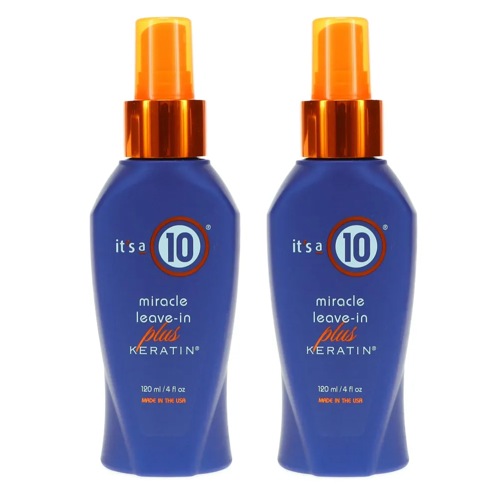 It\'s A 10 Haircare Miracle Leave-In Conditioner Spray w/Keratin - 4 oz. - 2ct It\'s A 10 Haircare Miracle Leave-In Conditioner Spray w/Keratin - 4 oz. - 2ct