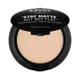 NYX PROFESSIONAL MAKEUP Stay Matte But Not Flat Powder Foundation, Natural NYX PROFESSIONAL MAKEUP Stay Matte But Not Flat Powder Foundation, Natural