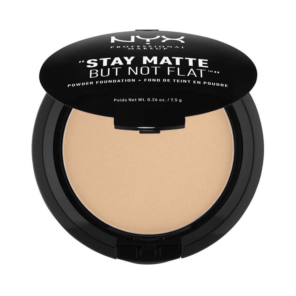 NYX PROFESSIONAL MAKEUP Stay Matte But Not Flat Powder Foundation, Medium Beige