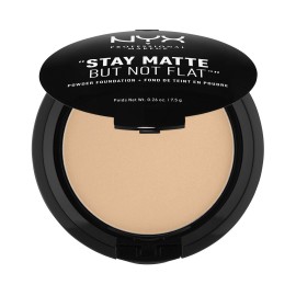 NYX PROFESSIONAL MAKEUP Stay Matte But Not Flat Powder Foundation, Medium Beige