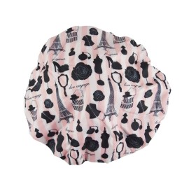 Reusable Nylon Shower Cap & Bath Cap, Reversible Oversized Waterproof Shower Caps Large Designed for all Hair Lengths w Terry Lining & Elastic Band Stretch Hem Hair Hat - Socialite Boudoir Reusable Nylon Shower Cap & Bath Cap, Reversible Oversized Waterproof Shower Caps Large Designed for all Hair Lengths w Terry Lining & Elastic Band Stretch Hem Hair Hat - Socialite Boudoir