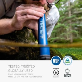LifeStraw Personal Water Purifier for Hiking, Camping, Travel, and Emergency Preparedness LifeStraw Personal Water Purifier for Hiking, Camping, Travel, and Emergency Preparedness