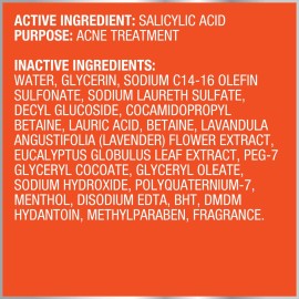 Bior Blemish Fighting Ice Cleanser Face Wash with Salicylic Acid, Clears and Helps Prevent Acne Breakouts, Cools & Refreshes Skin, Oil Free, 6.77 Oz