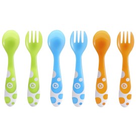 Munchkin Multi Toddler Forks and Spoons, 6 Pack Munchkin Multi Toddler Forks and Spoons, 6 Pack