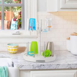 Munchkin High Capacity Drying Rack for Baby Bottles and Accessories, White