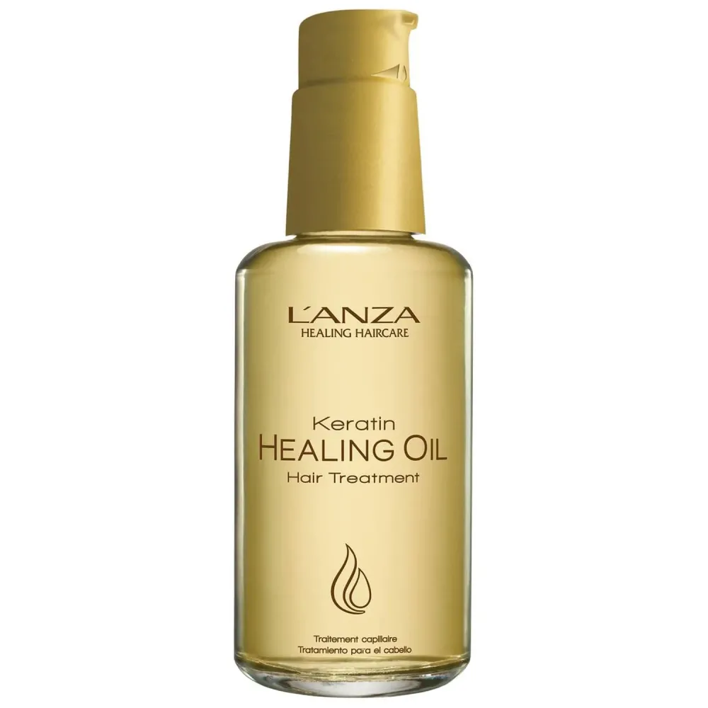 L\'ANZA Keratin Healing Hair Oil Treatment, Keratin Hair Treatment, Hair Oil For Damaged Hair, Revives & Nourishes, Sulfate Free Healing Oil for Hair with Phyto IV Complex, Cruelty Free Hair Care