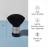 Diane Neck Duster Brush for Hair Cutting, Removes Loose Hair from Neckline and Ears, Soft Nylon Bristles, Stand Up Base, 5