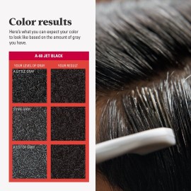 Just For Men Easy Comb-In Color Mens Hair Dye, Easy No Mix Application with Comb Applicator - Jet Black, A-60, Pack of 1 Just For Men Easy Comb-In Color Mens Hair Dye, Easy No Mix Application with Comb Applicator - Jet Black, A-60, Pack of 1