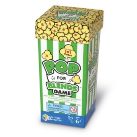 Learning Resources Pop for Blends Game,Phonics Game, 2-4 Players, 92 Cards, Ages 6+ Learning Resources Pop for Blends Game,Phonics Game, 2-4 Players, 92 Cards, Ages 6+