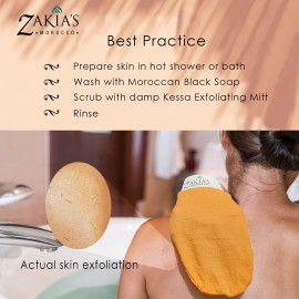 Original Kessa Exfoliating Glove - Salmon Beige - Microdermabrasion Exfoliating Mitts, Removes unwanted dead skin, dirt and grime and Keratosis Pilaris. Great for spray tan removal. 1 unit Original Kessa Exfoliating Glove - Salmon Beige - Microdermabrasion Exfoliating Mitts, Removes unwanted dead skin, dirt and grime and Keratosis Pilaris. Great for spray tan removal. 1 unit