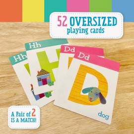 Peaceable Kingdom Alphabet Go Fish Letter Matching Card Game with 52 Oversized Cards Card Games for Kids Ages 4+ 2 to 6 Players Peaceable Kingdom Alphabet Go Fish Letter Matching Card Game with 52 Oversized Cards Card Games for Kids Ages 4+ 2 to 6 Players