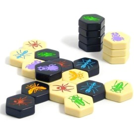 Smart Zone Games Hive Pocket Portable Strategic Board Game for 2 Players - Includes Ladybug & Mosquito Expansions - Compact Travel Version of The Award-Winning Hive Game Smart Zone Games Hive Pocket Portable Strategic Board Game for 2 Players - Includes Ladybug & Mosquito Expansions - Compact Travel Version of The Award-Winning Hive Game