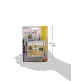 Munchkin Xtraguard Child Safety Cabinet Locks, Double Locking Latches for Babyproofing Appliances, Toilets and More, 2 Count