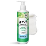 Yes To Cucumbers Daily Gentle Milk Cleanser, Soothing Face Wash That Won\'t Strip Your Skin & Holds Moisture, With Cucumber Extract, Soy Proteins & Green Tea, Natural, Vegan & Cruelty Free, 6 Fl Oz