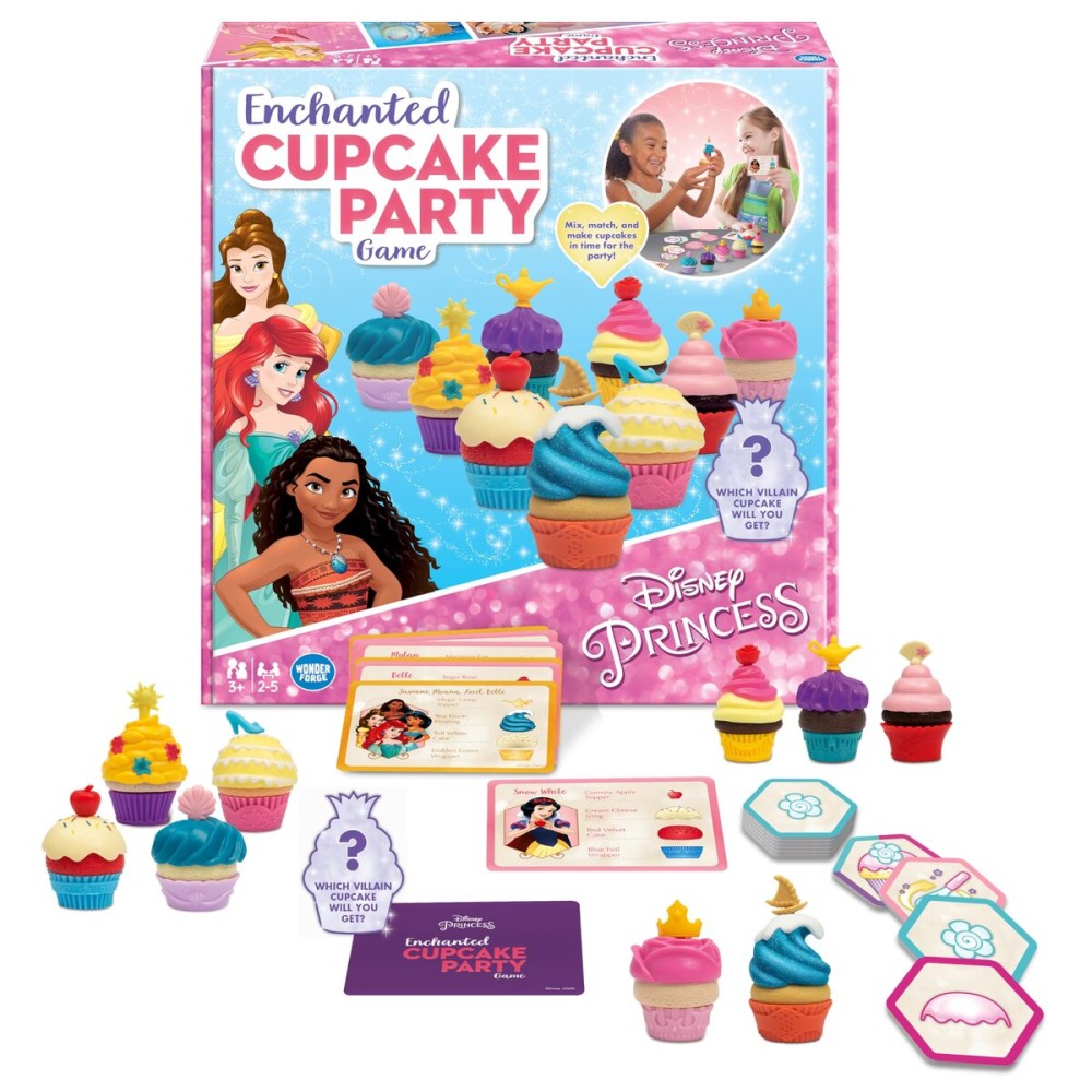 Wonder Forge Disney Princess Enchanted Cupcake Party Game - Exciting Matching Game | Fun for Kids & Adults | Ideal for Disney Princesses Enthusiasts | Two Game Modes | Gaming Experience Wonder Forge Disney Princess Enchanted Cupcake Party Game - Exciting Matching Game | Fun for Kids & Adults | Ideal for Disney Princesses Enthusiasts | Two Game Modes | Gaming Experience