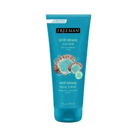 Freeman Anti-Stress Clay Mask, Dead Sea Mineral Face Mask, Lavender & Sea Salt Balance & Calm Skin, Unclog Pores, Facial Mask For All Skin Types, No Harsh Chemicals, 6 fl. oz./175 ml Tube, 1 Count