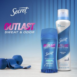 Secret Outlast Antiperspirant Deodorant for Women, 72hr Sweat & Odor Protection, PH Balancing Minerals, Clear Gel, Protecting Powder Scent, 2.6 oz Secret Outlast Antiperspirant Deodorant for Women, 72hr Sweat & Odor Protection, PH Balancing Minerals, Clear Gel, Protecting Powder Scent, 2.6 oz